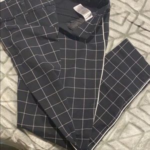 Old navy pixie ankle checkered trousers